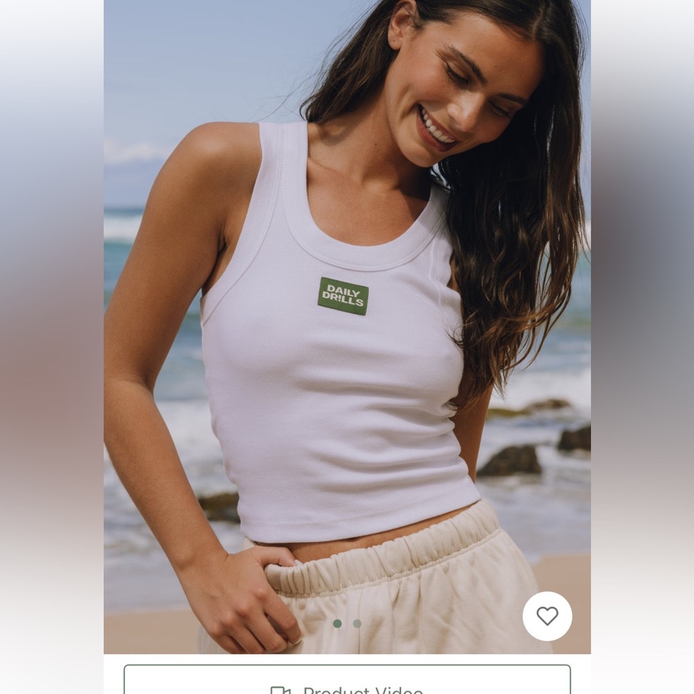 Daily Drills White Logo Tank
